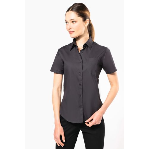 Chemise popeline manches courtes femme - 1