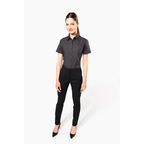 Chemise popeline manches courtes femme - 4