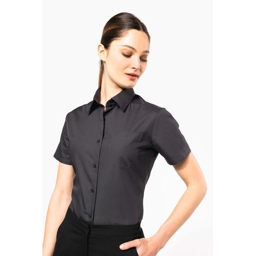 Chemise popeline manches courtes femme - 3