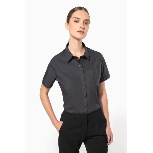 Chemise popeline manches courtes femme - 1