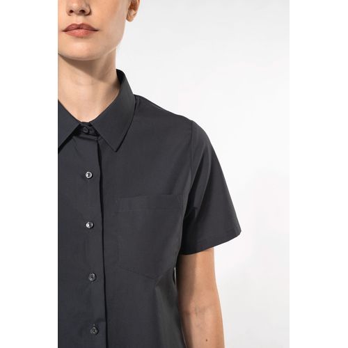 Chemise popeline manches courtes femme thumbnail 4
