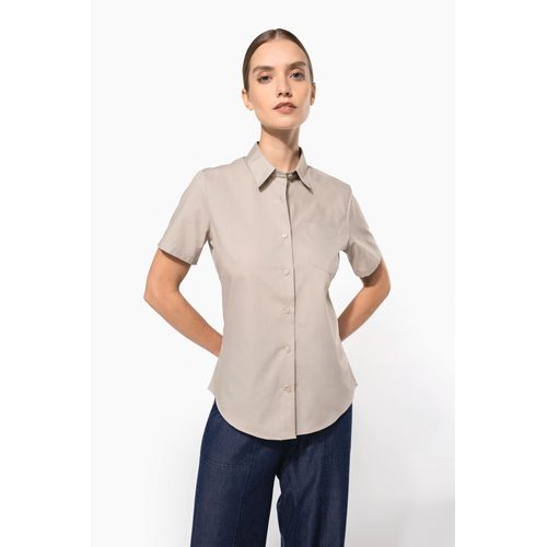 Chemise popeline polycoton manches courtes entretien facile femme - 1