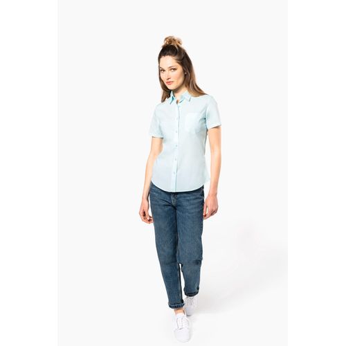 Chemise popeline polycoton manches courtes entretien facile femme - 5