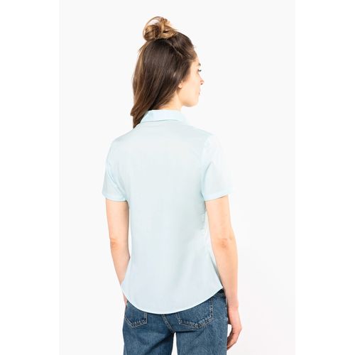 Chemise popeline polycoton manches courtes entretien facile femme - 2
