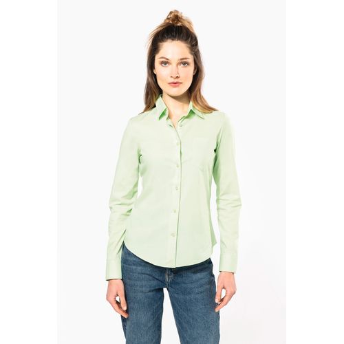 Chemise popeline polycoton entretien facile femme - 1
