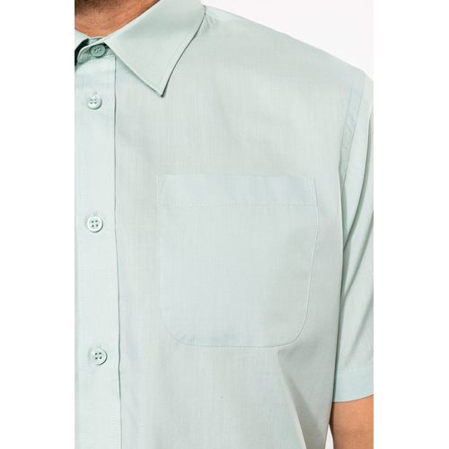 Chemise popeline polycoton manches courtes entretien facile homme - 9