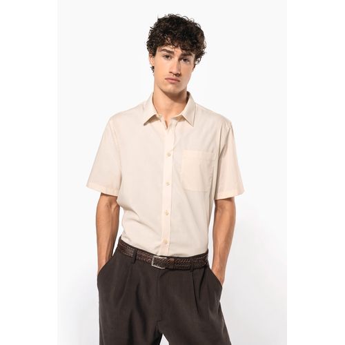 Chemise popeline polycoton manches courtes entretien facile homme - 1