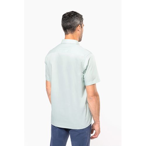 Chemise popeline polycoton manches courtes entretien facile homme - 2