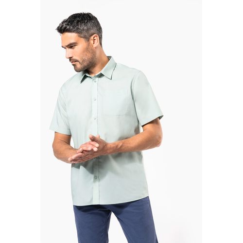 Chemise popeline polycoton manches courtes entretien facile homme - 3