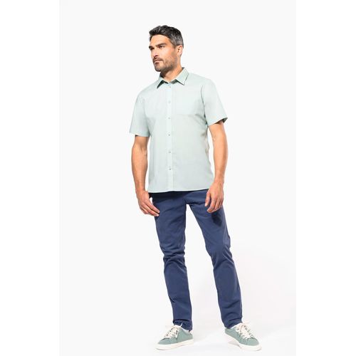 Chemise popeline polycoton manches courtes entretien facile homme - 4