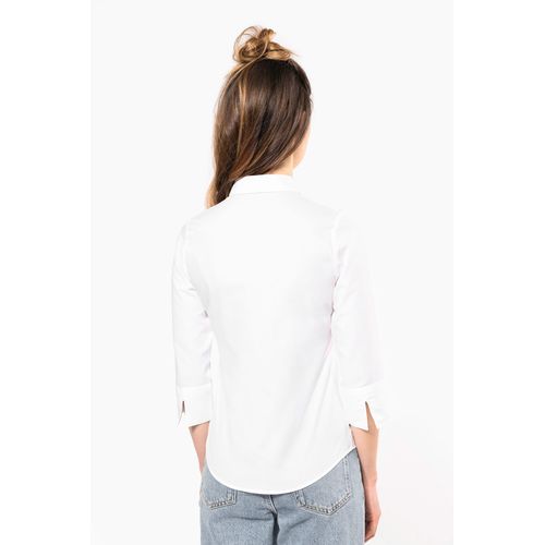 Chemise popeline polycoton manches 3/4 entretien facile femme - 2