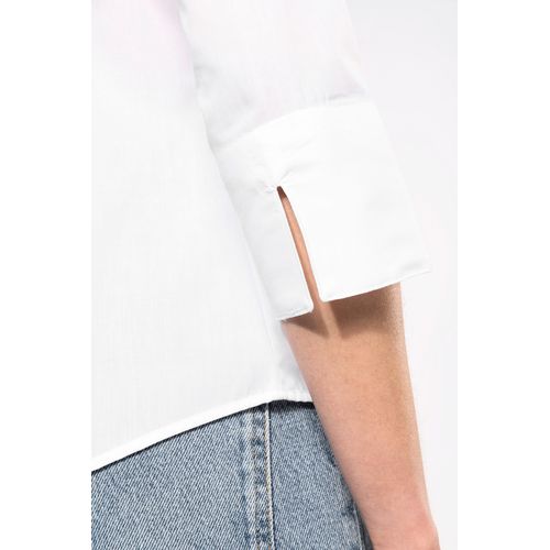 Chemise popeline polycoton manches 3/4 entretien facile femme - 8