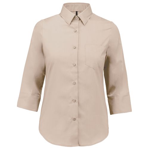 Chemise popeline polycoton manches 3/4 entretien facile femme - 10