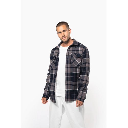 Surchemise à carreaux doublée sherpa homme - 8