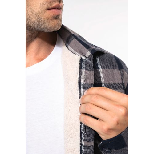 Surchemise à carreaux doublée sherpa homme - 3