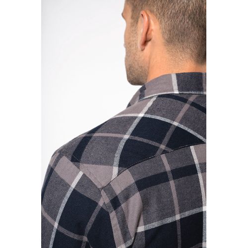 Surchemise à carreaux doublée sherpa homme - 4