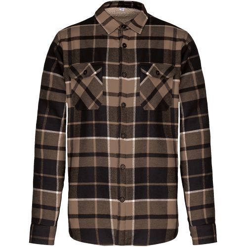 Surchemise à carreaux doublée sherpa homme - 17