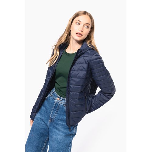 Chaqueta acolchada y ligera con capucha mujer