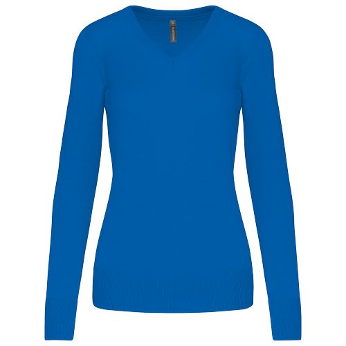 Pull col V femme
