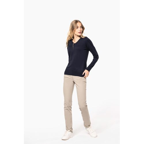 Pull col V femme - 8