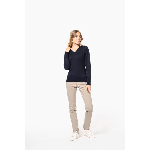 Pull col V femme - 7