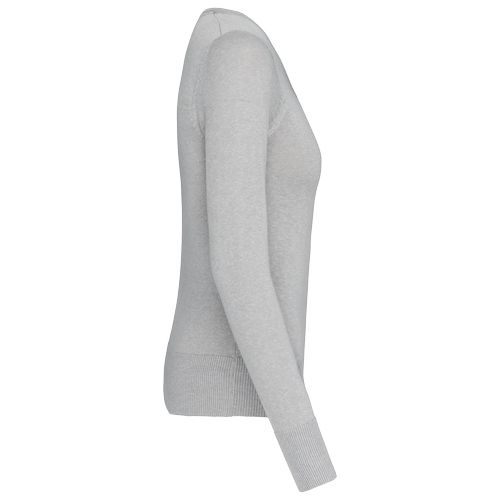 Pull col V femme