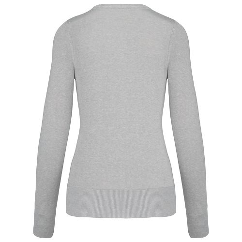 Pull col V femme