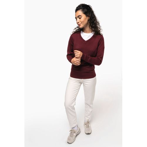 Pull col V femme - 5