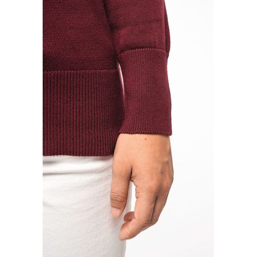 Pull col V femme