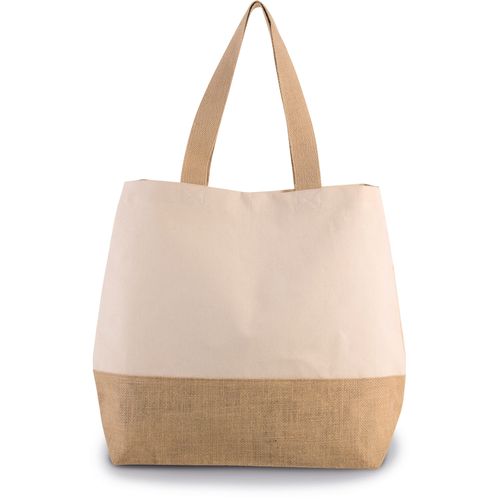 Sac shopping en toiles de coton et jute - 1