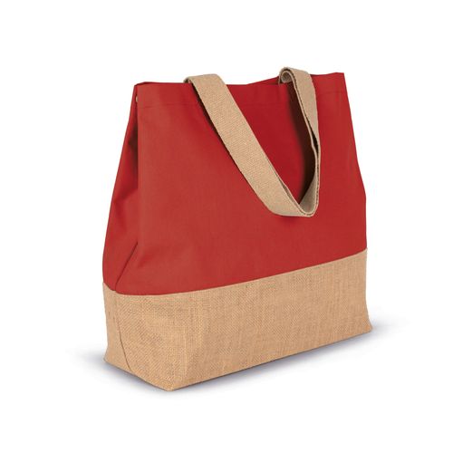 Sac shopping en toiles de coton et jute thumbnail 5