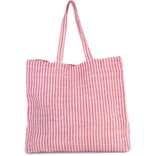 Sac shopping à rayures en juco - 1