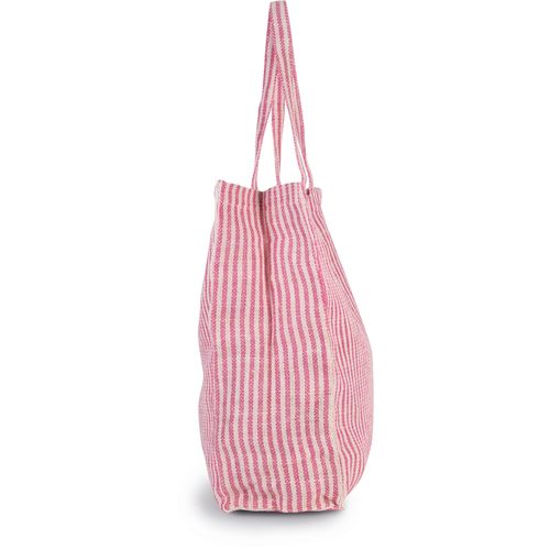 Sac shopping à rayures en juco - 3