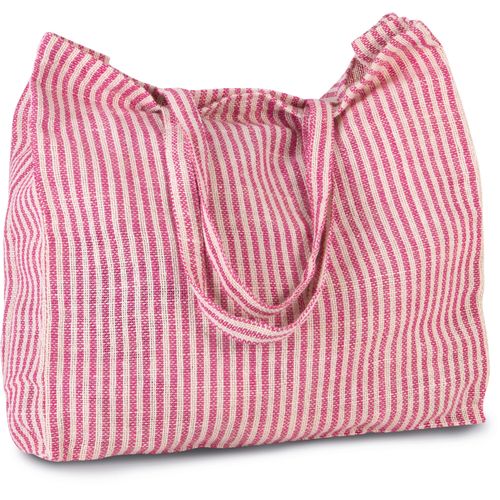 Sac shopping à rayures en juco - 2