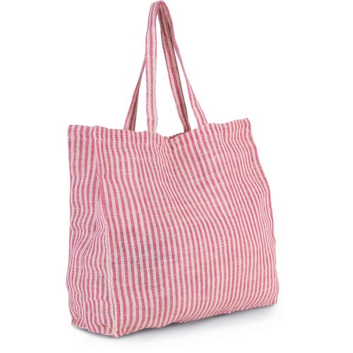 Sac shopping à rayures en juco - 4