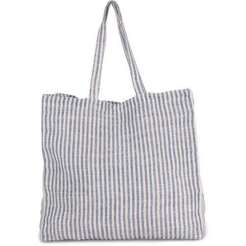 Sac shopping à rayures en juco - 7