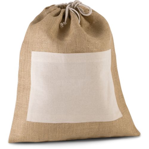 Sac en toile de jute avec cordelettes thumbnail 5