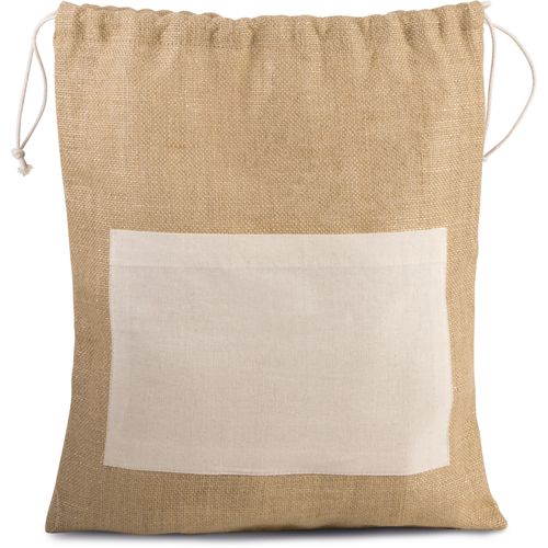 Sac en toile de jute avec cordelettes thumbnail 4