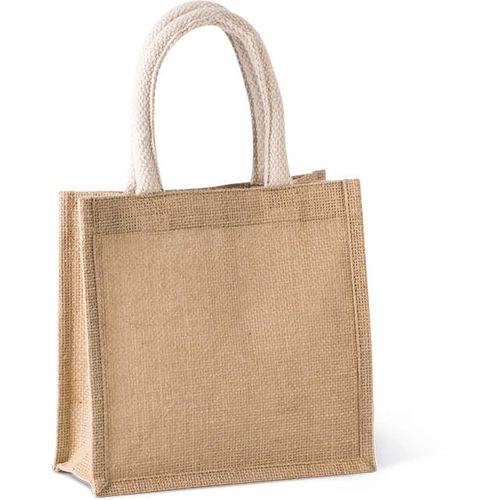 Sac style cabas en toile de jute - petit modèle - 1