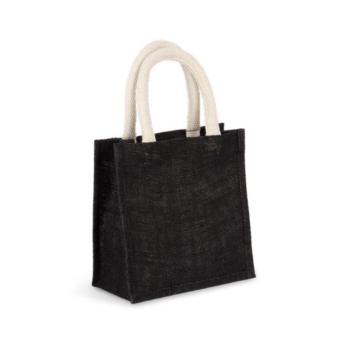 Sac style cabas en toile de jute - petit modèle thumbnail 4