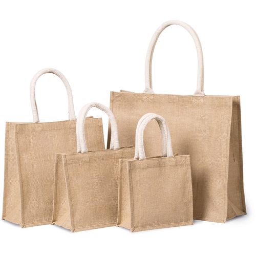 Sac style cabas en toile de jute - modèle moyen - 2