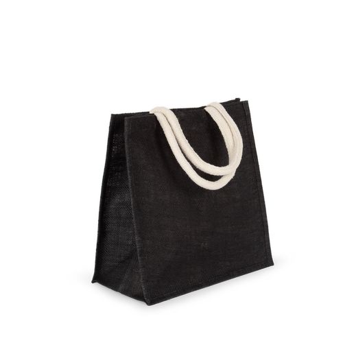 Sac style cabas en toile de jute - grand modèle - 6