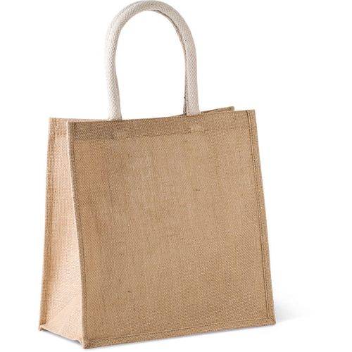 Sac style cabas en toile de jute – grand modèle personnalisé