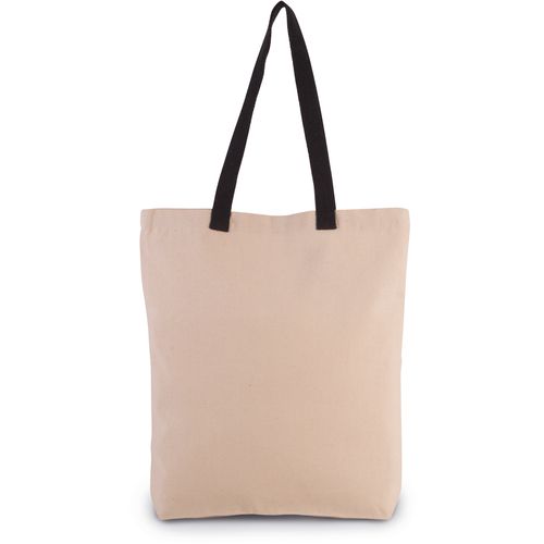 Sac shopping à soufflet avec poignées contrastées - 3