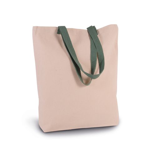 Sac shopping à soufflet avec poignées contrastées - 2