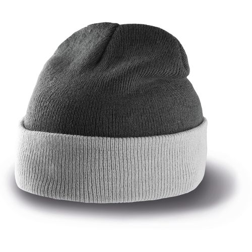 Bonnet bicolore avec revers - 4
