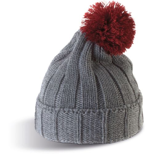 Bonnet à pompon avec revers - 5