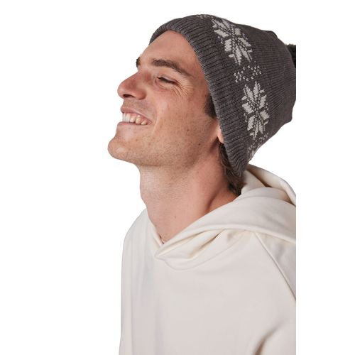 Bonnet de Noël tricoté motif étoiles - 5