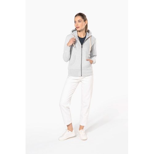 Sweat-shirt vintage zippé à capuche femme - 4