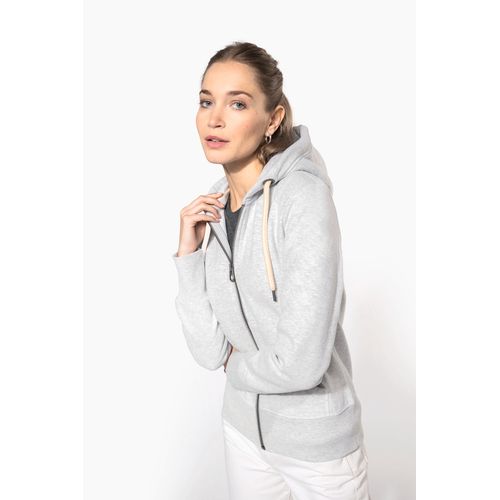 Sweat-shirt vintage zippé à capuche femme - 3